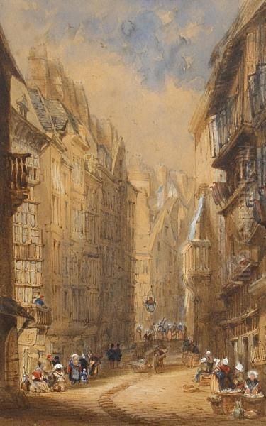 Continental Town Scene - view 1