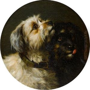 Two Terriers by Thomas William Earl
