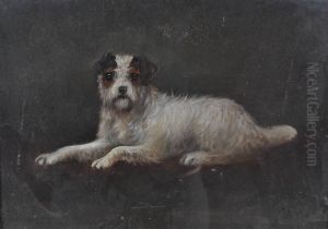 Portraits Of Aterrier And A Collie by Thomas William Earl