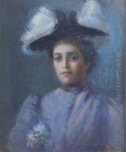 Portrait Of A Lady In A Black Hat