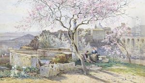 In A Garden Near Rome by Charles Earle