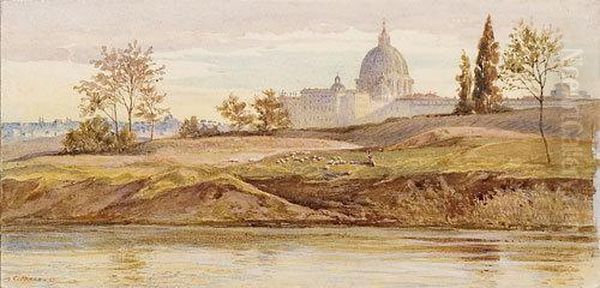 Veduta Di Roma Con Il Tevere E S.pietro - view 1