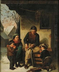 The Wood Carver's Little Apprentices by Lawrence Carmichael Earle