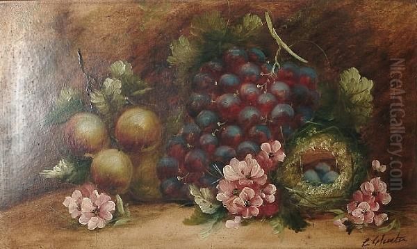 Still Life Of Fruit And A Bird's Nest; And A Still Life Of Fruit With A Basket - view 1