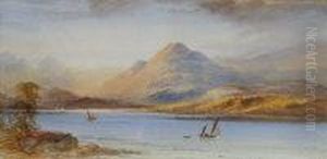 Loch Landscape With A Sailboat