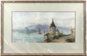 Derwent Water And A Pair Of Continental Lake Scenes And A Mountainous Lake Scene With Cattle In The Water, By The Same Hand