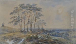 Cattle On A Hilltop by Henry Earp