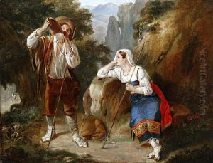 A Brigand And His Wife Resting