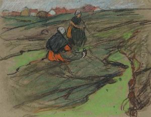 Untitled - Working In The Field by Mary Alexandra Bell Eastlake