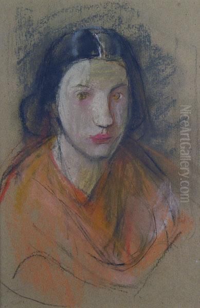 Woman In Orange - view 1