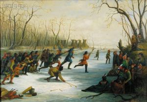 Ball Play Of The Sioux On The St. Peters River by Seth Eastman
