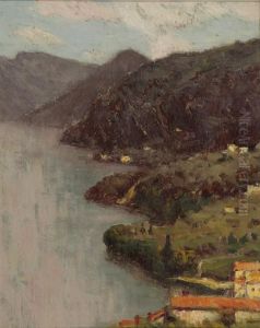 View Of Lecco From Villa Serbelloni, Lake Como by Charles Warren Eaton