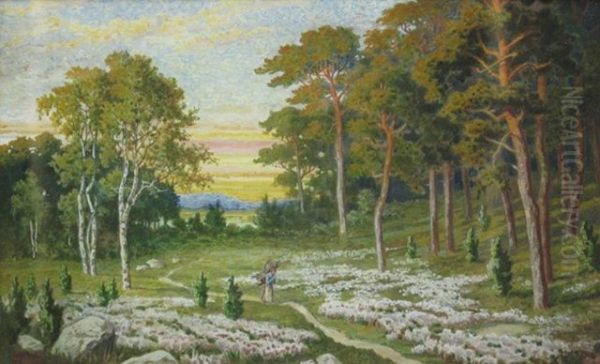 Reisigsammlerin Am Waldrand - view 1