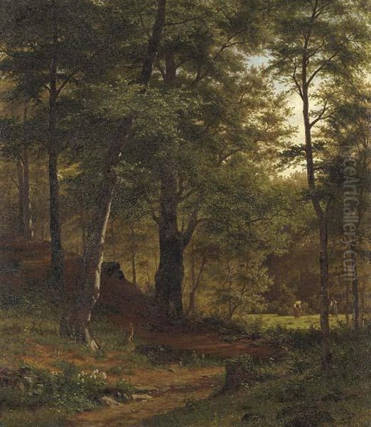 A Forest Clearing With Figures - view 1