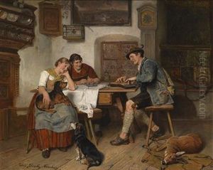 Musical Entertainment In The Alps by Adolf Eberle