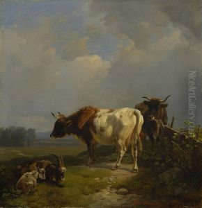 Vieh Auf Der Weide by Robert Eberle