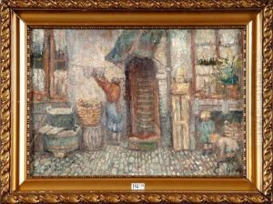 Cour Animee by Hermann Ebers