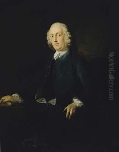 Portrait Of A Gentleman, Three-quarter Length, Seated By A Table by Eccardt, John Giles