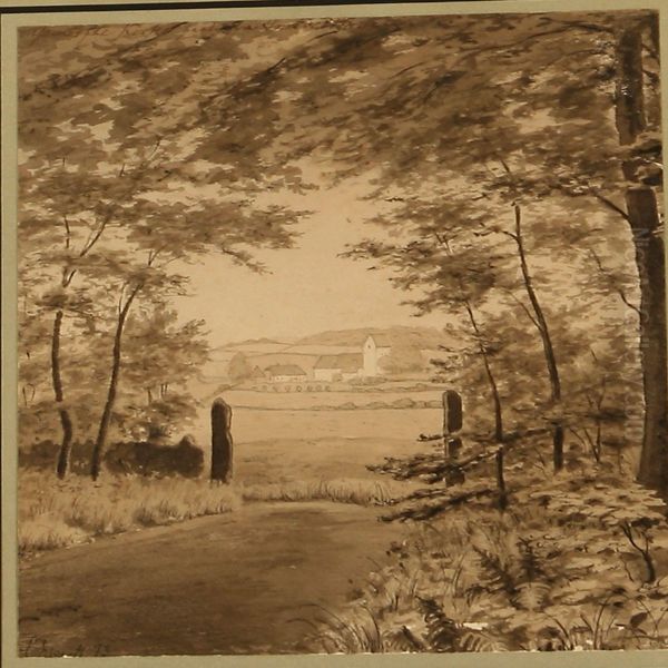 Gamtofte Kirke Seet Fra Smedeskoven - view 1
