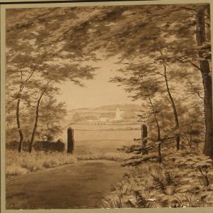 Gamtofte Kirke Seet Fra Smedeskoven by Christian Eckardt