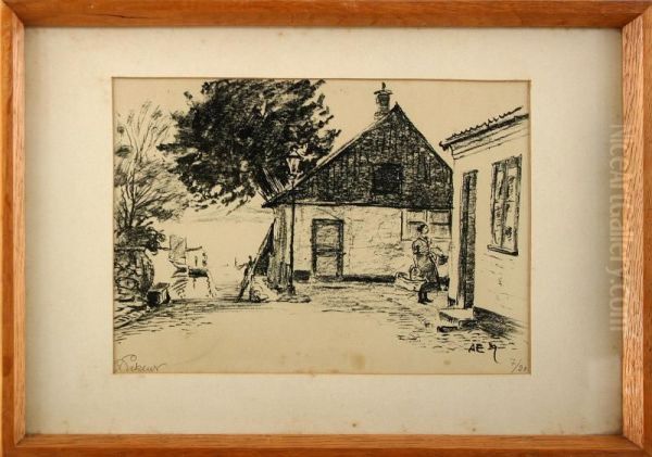 Gehoft Mit Bauerin - view 1