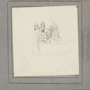 A Fishing Boat With Angry Figures