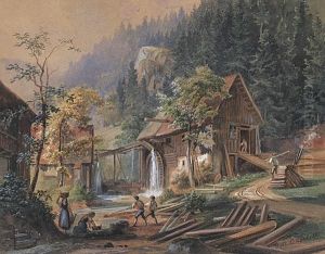 Ibbacher Saegemuhle Bei Petersthal, Schwarzwald