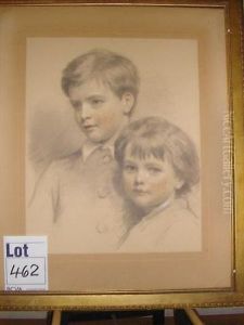Portrait Of Twochildren by Eden Upton Eddis