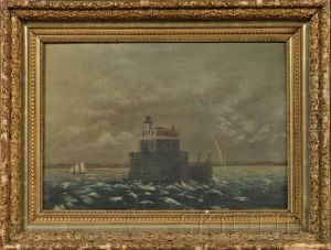 View Of The Penfield Reef Lighthouse Off Fairfield, 
Connecticut.
