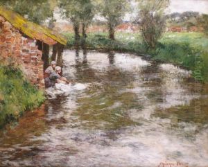 Les Lavandieres by Frederic Ede