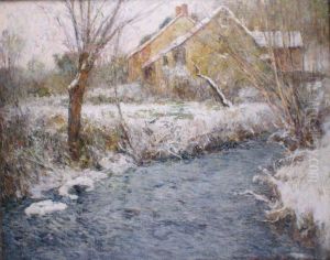 Paysage De Neige by Frederick Charles Vipont Ede
