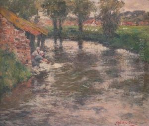 Lavandieres by Frederick Charles Vipont Ede