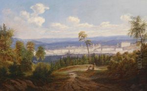 View From The Postlingberg Over Linz