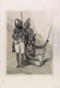 Portraits Of The Princes And People Of India. London: J. Dickinson& Son, 1844. by Emily Eden