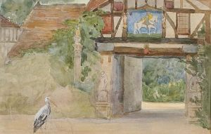 Landscape With Stork