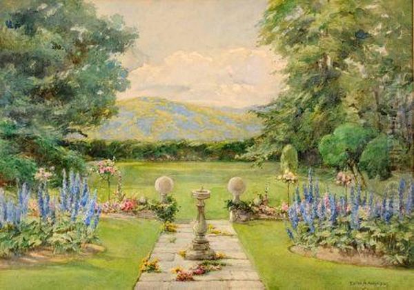 Floral Garden With Sundial - view 1