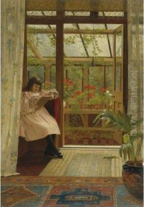 A Cozy Corner by Hayllar Edith