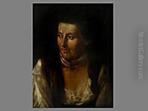 Portrait Einer Frau Mit Halstuch by Josef Georg Edlinger