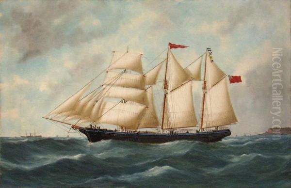 Trois Mats Barque Quittant Le Havre - view 1