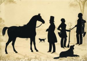 A Shooting Party by Augustin Amant Constant Fidele Edouart