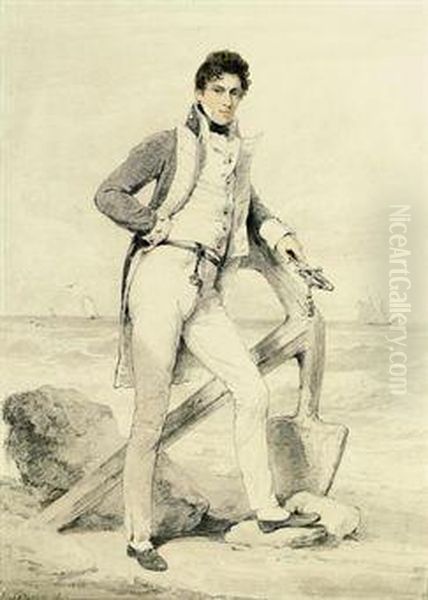 Portrait Of Captain Hoste Of H.m.s. - view 1