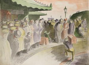 The Railway Station by Edward Edwards