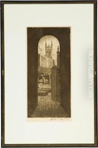 Street Scene With Market by George Wharton Edwards