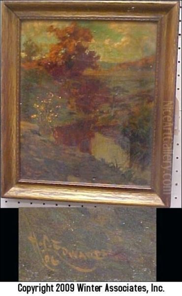 Autumn Landscape Featuring Winding Stream - view 1