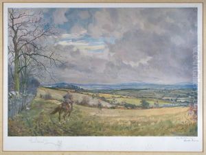 The Kilkenny Hunt At Castle Morris by Lionel Louis Edwards