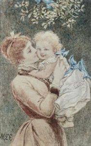 A Kiss Under The Mistletoe by Mary Ellen Freer Edwards