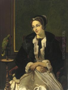 A Feathered Friend by Jacobus Josephus Eeckhout