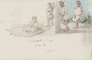 Three Figure Subjects by Victor Eeckhout