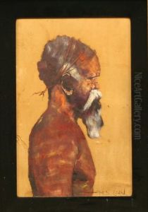 Portrait Of An Aboriginal Man by James Egan