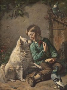 Das Bettelnde Hundchen by Johannes Hinderikus Egenberger